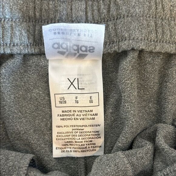 Adidas Heather Gray Joggers with Black Accents, Boy’s Size XL - Picture 4 of 5
